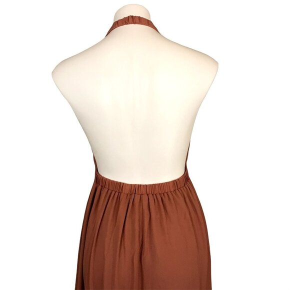 Show Me Your Mumu Luna Halter Dress Rustic Mauve Medium - Picture 7 of 11